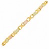 10K Black Hills Gold Traditional Ladies Bracelet 7 Inch