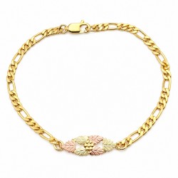 10K Black Hills Gold Leaves and Grape Cluster Bracelet