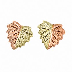 10K Black Hills Gold Leaf Earrings