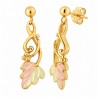 Landstrom’s 10K Yellow Gold Dangle Freeform Earrings