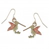 10K BLACK HILLS GOLD HUMMINGBIRD EARRINGS