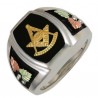  Black Hills Sterling Silver Masonic Grand Master Ring 