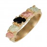  10K Black Hills Gold Onyx Ring