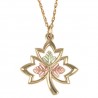 10k Black Hills Gold Maple Leaf Pendant