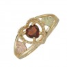  10K Black Hills Gold Garnet Ring