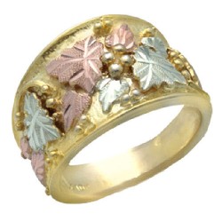 10K BLACK HILLS GOLD LADIES WEDDING RING