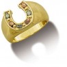 10K BLACK HILLS GOLD HORSESHOE LADIES RING