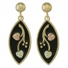 10K Black Hills Gold Earrings 