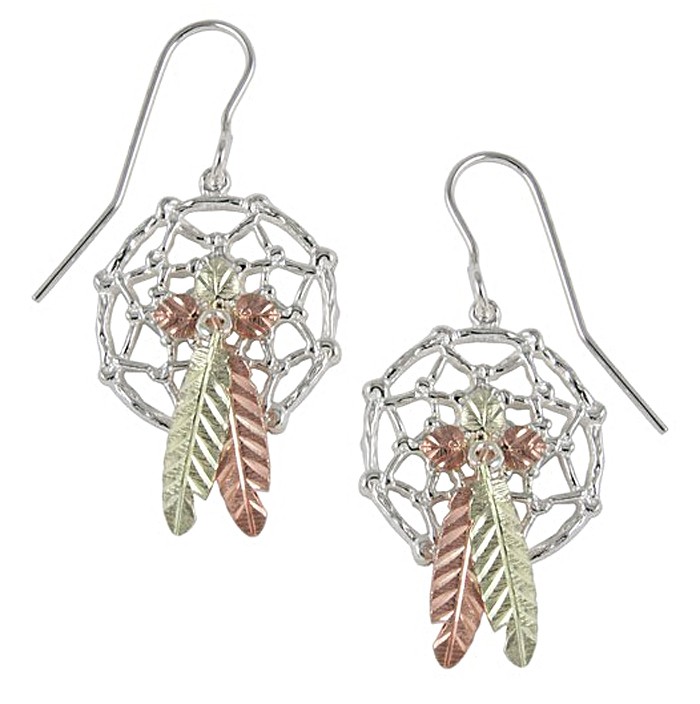 Sterling silver dreamcatcher earrings Sterling silver dreamcatcher earrings