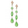 Black Hills 10K Gold Peridot Dangle Earrings