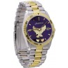 Black Hills Gold Men's Blue Dial Eagle Watch with Gold Trim