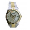 Black Hills Gold Men's Silver Dial Deer Watch with Gold Trim