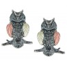 Black Hills Gold Sterling Silver Owl Post Earrings
