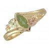 10K Black Hills Gold Ladie's Ring with Peridot