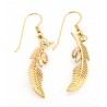 Black Hills 10K Gold Feather Earrings