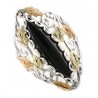 Black Hills Gold on Sterling Silver Onyx Ring