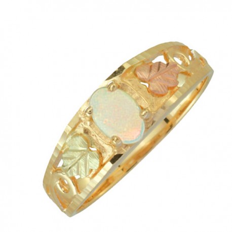BLACK HILLS GOLD LADIES OPAL CABOCHON RING