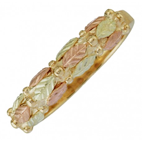 BLACK HILLS GOLD LEAVES RING for LADIES