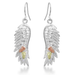 Landstrom's® Black Hills Gold on Silver Angel Wings Earrings