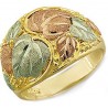 Stunning Black Hills Gold Tri-Color Men's Ring