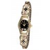 10K Black Hills Gold Ladies Watch with Onyx by Coleman