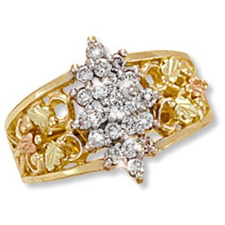  BLACK HILLS GOLD .42 TW DIAMOND LADIES RING