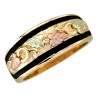 10K BLACK HILLS GOLD ANTIQUED LADIES WEDDING RING