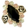 Coleman Black Hills Gold Antiqued Onyx Ring