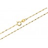 Sterling Silver Vermeil Rope Chain 16-inch Long
