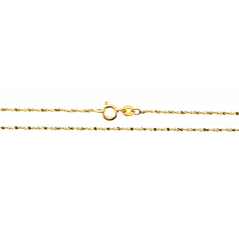 Sterling Silver Vermeil Rope Chain 18-inch Long - BlackHillsGold.Direct