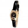 Coleman Black Hills Gold Women's Watch with Leather Band and 12K Gold Leaves