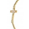 Landstrom's 10K Black Hills Gold Cross on Gold-Filled Bracelet
