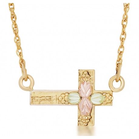 Landstrom's® 10K Black Hills Gold Cross Necklace