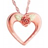 Landstrom's® 10K Rose Gold Black Hills Heart Pendant