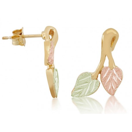 Landstrom's® 10K Black Hills Gold Leaves Post Earring