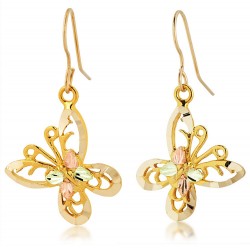 Landstrom's® 10K Black Hills Gold Butterfly Earrings