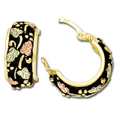 Black Hills Gold Antiqued Earrings