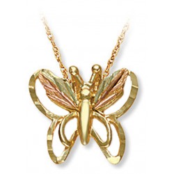 Landstrom's® 10K Black Hills Gold Butterfly Pendant