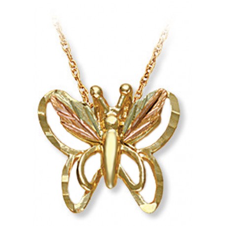 Landstrom's® 10K Black Hills Gold Butterfly Pendant