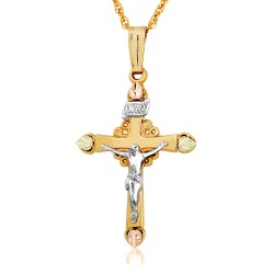 Landstrom's 10K Black Hills Gold Crucifix Pendant