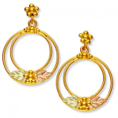 Landstrom's® 10K Black Hills Gold Circles Dangle Earrings