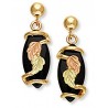 Landstrom's® 10K Black Hills Gold Onyx Earrings