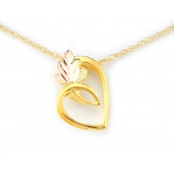 Landstrom's® 10K Black Hills Gold Heart Pendant Necklace