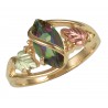 Coleman Black Hills Gold Ring w/ Marquise Shaped Mystic Fire Topaz Gemstone