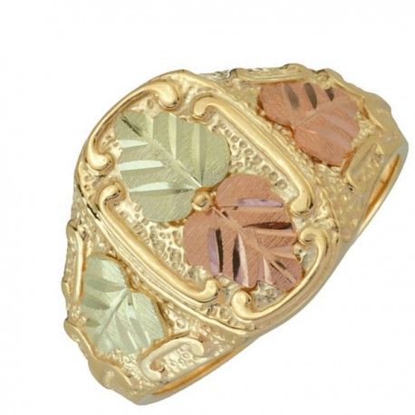 10K BLACK HILLS GOLD MENS RING