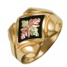 10K BLACK HILLS GOLD MENS ANTIQUED RING