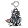 Black Hills Gold on Sterling Silver Owl Charm