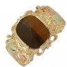 BLACK HILLS GOLD TIGER EYE MENS RING