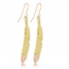 Landstrom's® 10K Black Hills Gold Feather Earrings