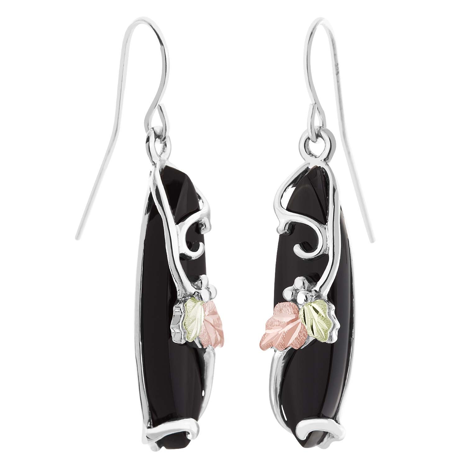 Landstrom S Black Hills Gold On Sterling Silver Onyx Earrings Landstrom S Black Hills Gold On Sterling Silver Onyx Earrings Blackhillsgold Direct Klugex